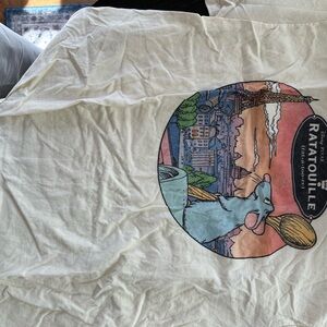 Disney Ratatouille Cream Tee with Multicolor Design